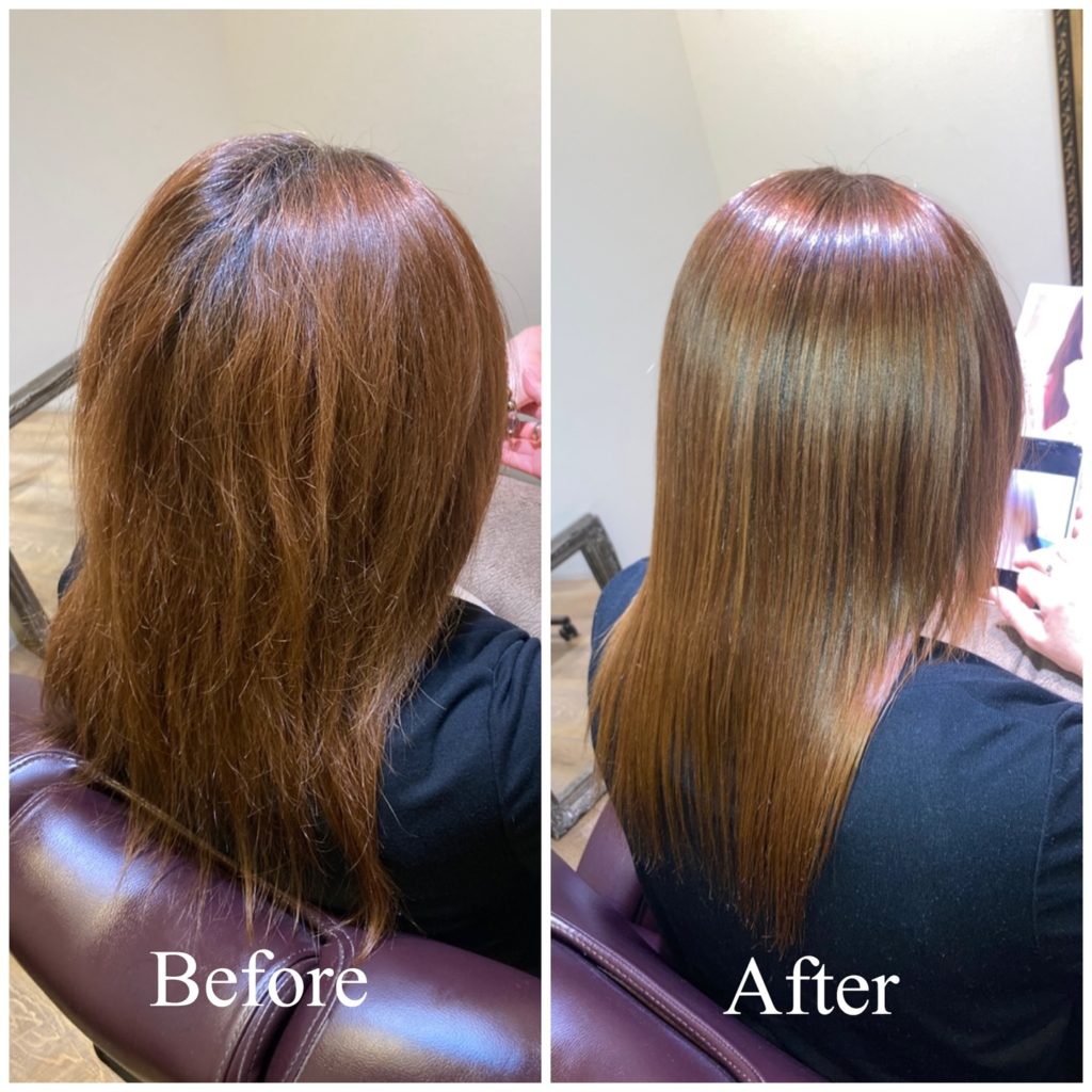 お客様のbeforeとafterのご紹介画像。その80。右斜め後ろから撮影したお写真。